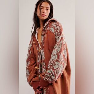 Free People Last Splash Sweatshirt in Maple Syrup Combo!